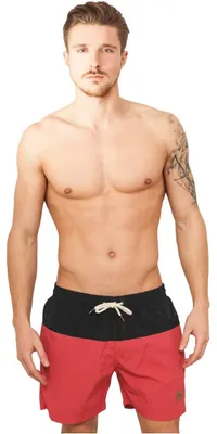 Produktbild von Urban Classics Herren Block Swim Shorts – Badeshorts mit Kordelzug & Taschen, sc