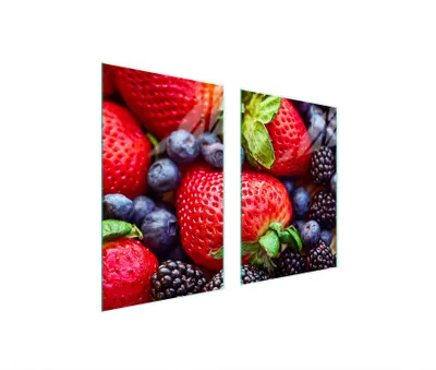 Produktbild von Glasschutzplatte Für Küche 65X52 Erdbeeren