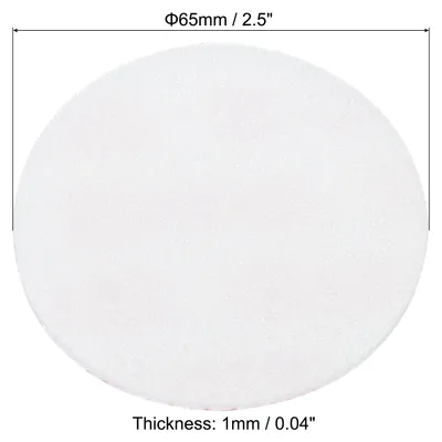 Produktbild von 65mm/2,5 Zoll Schaumstoff-Deckel-Dichtung, 100 Stš¹ck PS-Schaumstoff-Dichtung gegen Manipulation und Druckempfindlichkeit fš¹r Flaschendeckel-Dichtungen, wei? rot
