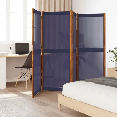 Zdjęcie produktu dla 4-cz. Paravent ciemnoniebieski 280x180 cm