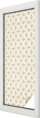 Produktbild von Buntglas Fensterfolie – 146x50 cm – Stained-Glass Design – blickdichte dekorative Sichtschutzfolie – selbstklebend, UV-Schutz – Pflanzeneleganz