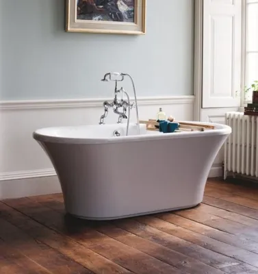 Immagine prodotto di Vasca da bagno freestanding, modello BBri, stile retrò e design antico, colore bianco, dimensioni 1700 mm
