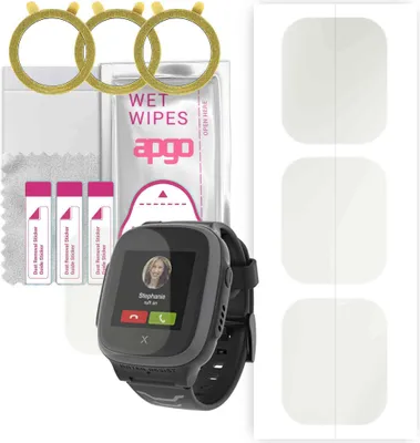 Produktbild von apgo 3 Stück Schutzfolie, Matt, kompatibel mit Xplora Kids Watch X5 Play 99930425 Smartwatch, Hydrogel Displayschutzfolie mit Positionierhilfe, Displayfolie, robust und kratzfest