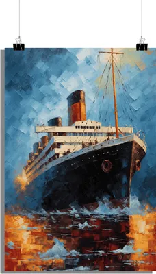 Zdjęcie produktu dla Plakat filmowy - Plakat Titanic - Plakat filmowy - Klasyczny plakat - 61x91cm - Idealny do oprawienia w ramkę