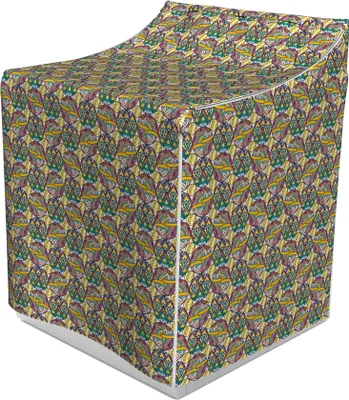 Produktbild von ABAKUHAUS Boho Waschmaschienen und Trockner Bezug, Motive, Dekorativer Bezug aus Stoff, 70x75x100 cm, Mehrfarbig