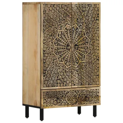 Produktbild von Highboard 60x33x100 cm Massivholz Mango