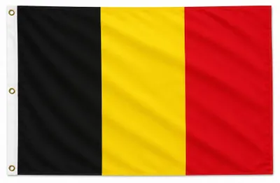 Produktbild von Flagge Belgiens, 90 x 150 cm. Fahne – strapazierfähig und reißfest – Hissfahne – Hissflagge – Sturmflagge – zum Aufziehen. ! – Keine billige Qualität aus China!
