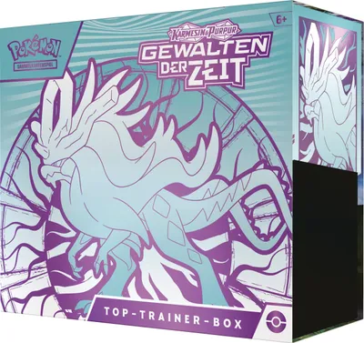 Produktbild von Pokemon Top-Trainer-Box Karmesin & Purpur - Gewalten der Zeit: Windewoge