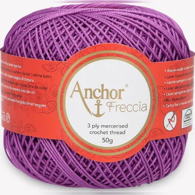 Obrázek produktu pro Anchor Freccia 6 – bavlněná příze na háčkování (barva 00092)