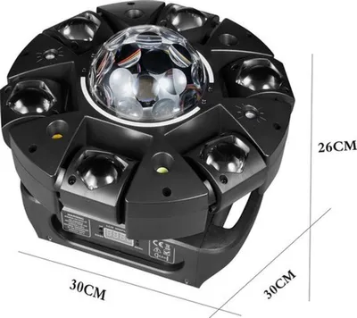 Image de Éclairage de scène à 6 bras, projecteur mobile - 120 W avec effets LED RGBW