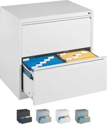 Produktbild von Hängeregistraturschrank mit 2 Schubladen Hängeregister 73x78x59 cm Zweibahnig