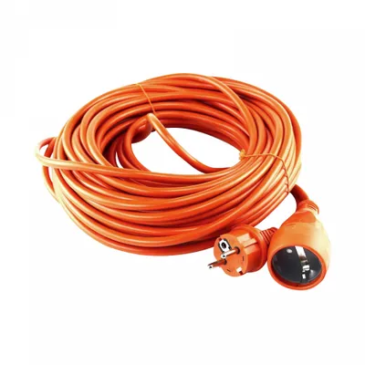 Obrázok produktu pre Záhradný predlžovací kábel oranžový zaplavený, 1x2P+Z (schuko) 40m, H05VV-F 3x1,5mm, 230VAC/16A