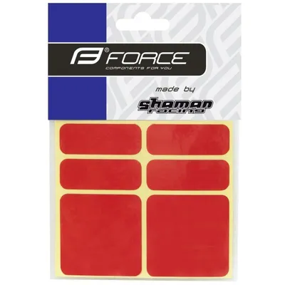 Image de Lot de 6 autocollants réfléchissants Force, marque 3M, couleur rouge, référence 16352 16352