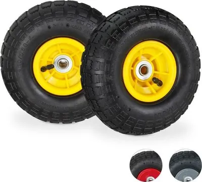 Immagine prodotto di Set ruote per carrello manuale 2 pz 3,5-4
