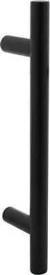 Produktbild von Intersteel Stoßgriff T-Modell Ø 20 mm – 300 mm Edelstahl/Schwarz matt