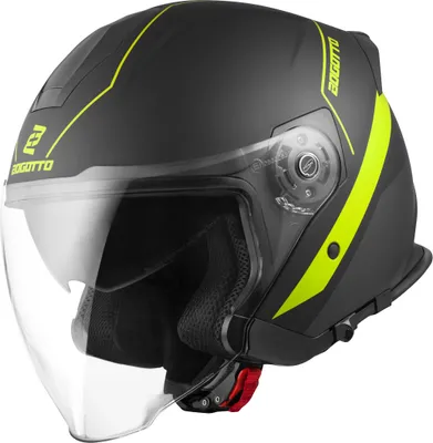 Image de Bogotto V586 Detri Jethelm, noir mat/gelb, XL