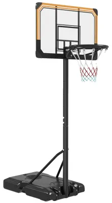 Imagen del producto de Canasta de baloncesto, altura ajustable, diseño portátil, 182-213 cm