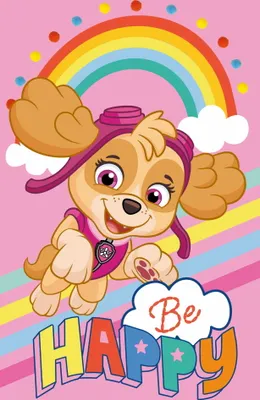 Produktbild von Dievčenský uterák Paw Patrol - Skye Be Happy