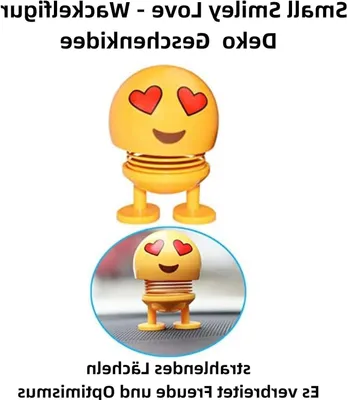 Productafbeelding van Hoofdschuddende Pop - Grappig Figuur - Auto Decoratie - Vrolijke Uitdrukking - 8 cm Hoog - Kleurrijk