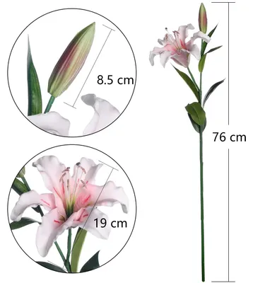 Obrázok produktu pre Omgoods – Súprava 2 realistických umelých kvetov, ideálnych na dekoráciu