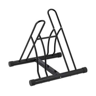 Produktbild von relaxdays Schwarzer Fahrradständer für 2 Fahrräder