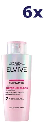 Produktbild von 6x L’Oreal Elvive Shampoo 200ml Glycolic Gloss