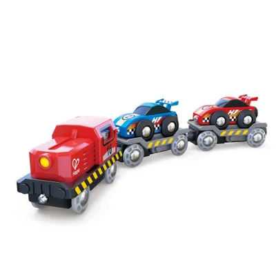 Obrázek produktu pro Hape RACE CAR TRANSPORTER, Vláček, 3 rok/roky, Dřevo, Vícebarevný