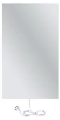 Obrázok produktu pre Elektrické panelové zrkadlo – 600 W – 60 x 90 cm – sklo – kúpeľňové kúrenie