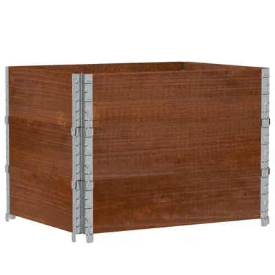 Image de vidaXL Rehausses de palettes 3 pcs. Marron 80x60 cm pin massif