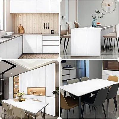 Produktbild von Famanu Holzfolie selbstklebend - Weiß, Holzoptik, 61 x 500 cm