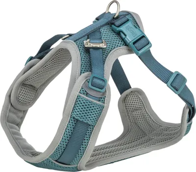 Produktbild von TRIXIE Premium FlexMesh Geschirr - petrol - 48–69 cm/20 mm