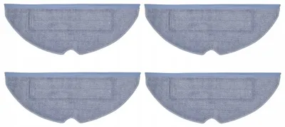 Produktbild von Wischpads für Roborock S7 S7+ - 4 Stück - Mikrofaser-Wischtücher - Für Saugroboter mit Wischfunktion