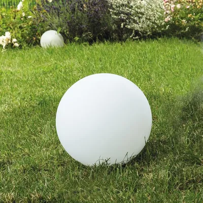 Image de HEITRONIC Lampe de jardin sphérique LED, lampe à économie d'énergie E27 9 W Heitronic Mundan 35950 Blanc