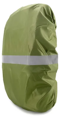 Imagen del producto de Funda impermeable para mochila, de 30 a 100 litros, color verde oscuro, reflectante, ideal para actividades al aire libre