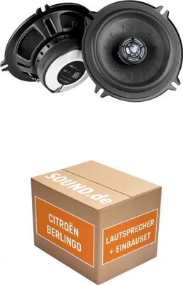 Produktbild von Lautsprecher Boxen Einbaupaket vorne Eton PFX13 passend für Citroën Berlingo I + werkseitige Türlautsprecher | 2x Tief-Mitteltöner mit integriertem Hochtöner 90W MAX