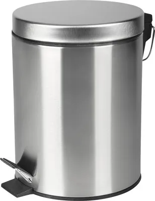 Obrázek produktu pro Odpadkový koš nášlapný 5 l matný chrom