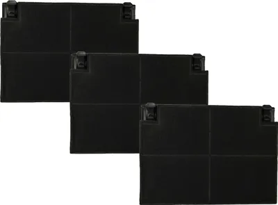 Produktbild von vhbw 3x Aktivkohlefilter Ersatz für Vioks 1734-BH für Dunstabzugshaube - 19,5 x 13,9 x 2,2 cm