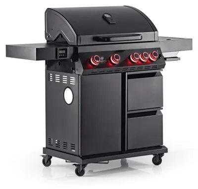 Produktbild von ALDI EXKLUSIV - LANDMANN Gasgrill COOL BLACK 4.1 maxX