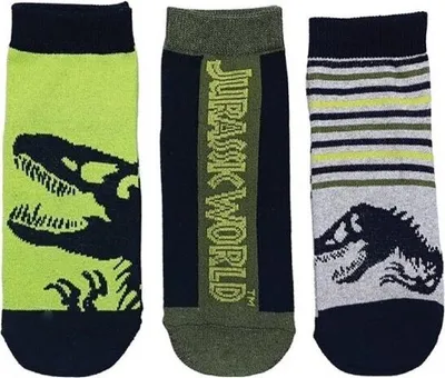 Produktbild von Jurassic World Sneakersocken 3 Paar im Pack - Size 31/34
