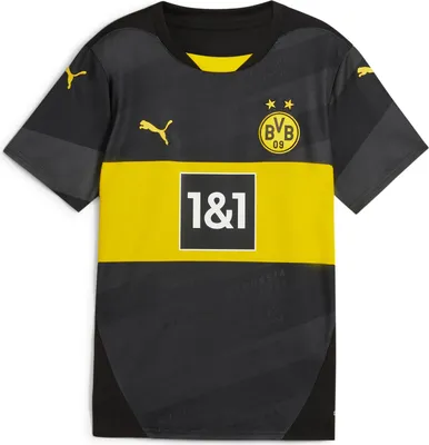Immagine prodotto di Maglia da trasferta BVB da bambino stagione 2024/25, taglia:152, nome giocatore:senza stemma giocatore