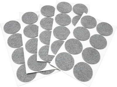 Produktbild von Adsamm® | 40 x selbstklebende Filzgleiter / Grau / Ø 60 mm / rund / Möbelgleiter aus Filz mit 3.5 mm Stärke