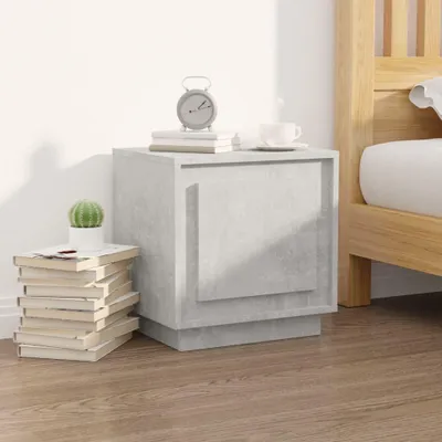 Obrázek produktu pro vidaXL Noční stolek Concrete Grey 44x35x45 cm Dřevěný materiál