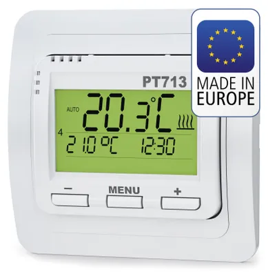 Digitale Raumthermostat für Fußbodenheizung, LCD, 9 Programme