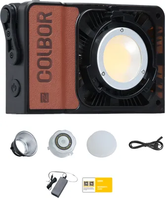Produktbild von COLBOR W100R Kapesní RGB video světlo, 100 W, fotografie, LED výplňové světlo, 2700 KšC6500 K, stmívatelné ovládání APP pro vlog živé streamování videozáznamů