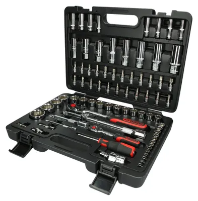 Produktbild von KS Tools 918.0678, Steckschlüssel-Satz, 78 Kopf/Köpfe, Chrom-Vanadium-Stahl, 6,3 kg