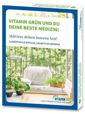 Immagine prodotto di VITAMIN GRÜN UND DU: DEINE BESTE MEDIZIN: Aktiviere deinen inneren Arzt! 21 WERTVOLLE IMPULSE, UM AKTIV ZU WERDEN (VITAMIN G3 / Gesund und Glücklich mit Vitamin Grün)