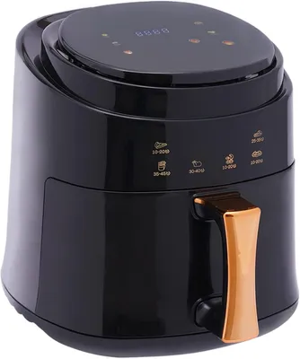 Obrázok produktu pre Fritovací hrn na horúci vzduch - 8 litrov - 1400 W - Čierna - Veľký fritéza bez oleja s dotykovým ovládaním