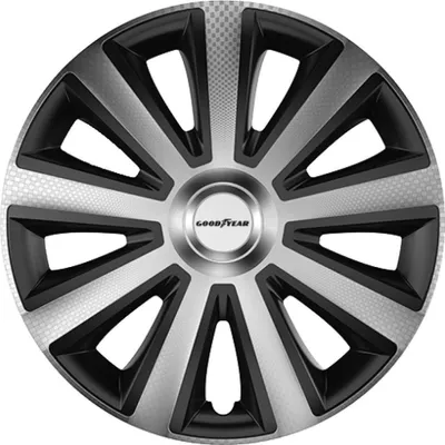 Produktbild von Goodyear Radzierblende Memphis Carbon 38 cm (15 Zoll) schwarz silber 4 Stück