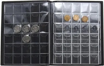 Obrázek produktu pro Album na mince - TEMPSA - Přenosné - 480 mincí - Hnědé - Numismatika