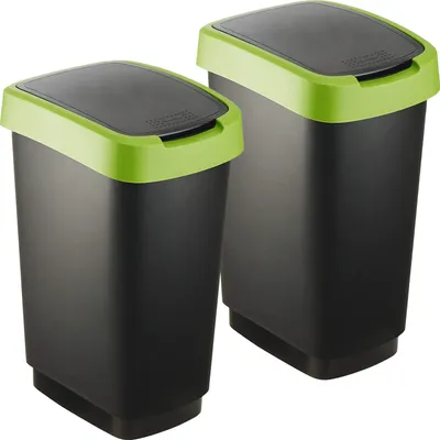 Produktbild von 2er-Set Swingeimer 25 l SALSA, Farbe:Grün (recycled)